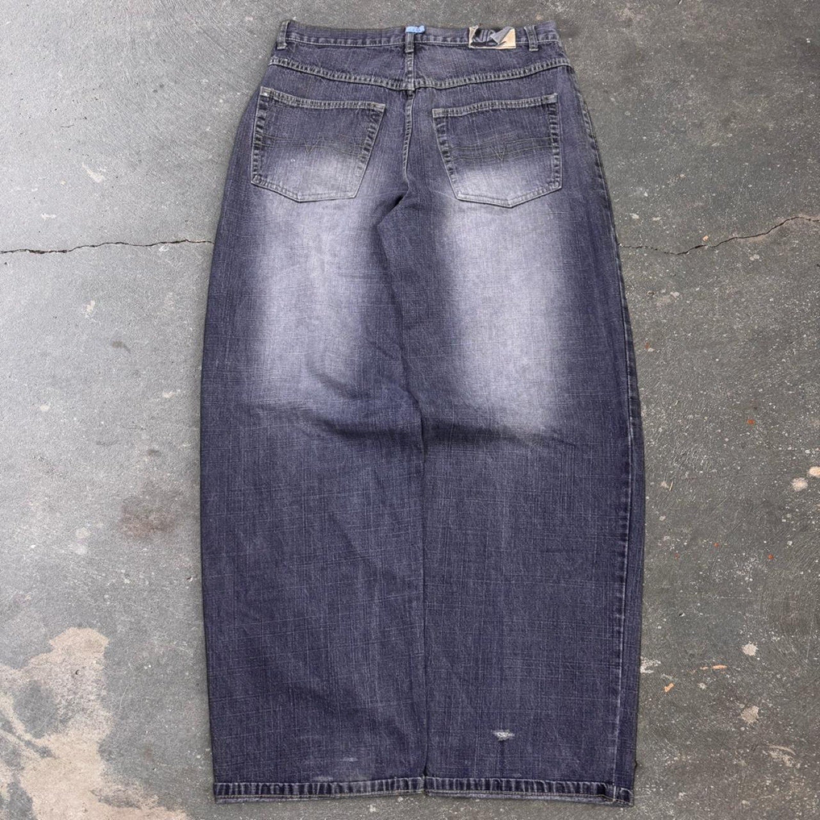 2000s Evolution Dark wash baggy jeans | 34x31
