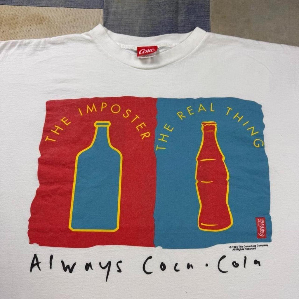 1994 Coca Cola The Real Thing Art Tee | XL
