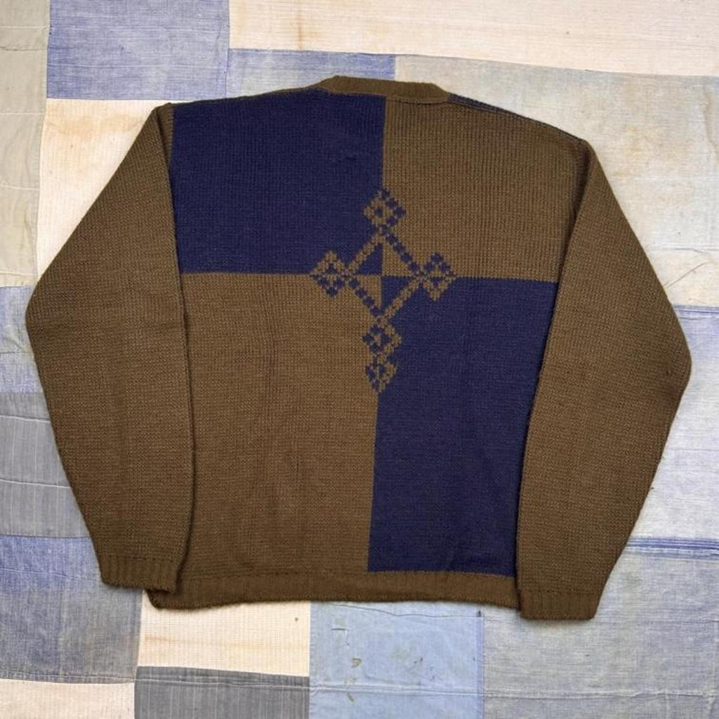 1970s McGregor Midnite Sun Colorblock Sweater | L