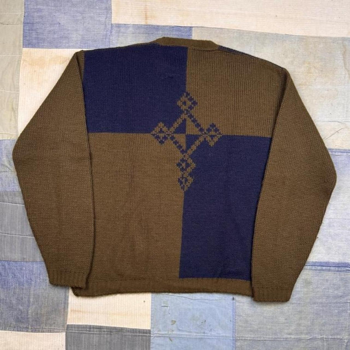 1970s McGregor Midnite Sun Colorblock Sweater | L
