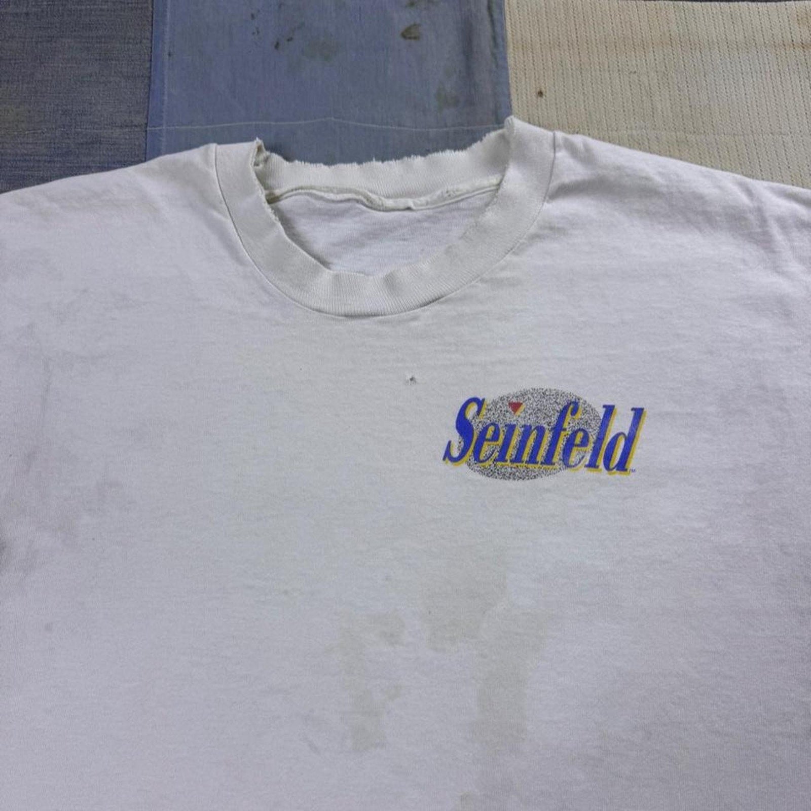 1990s Seinfeld The Kramer Character distressed Graphic Tee | Large