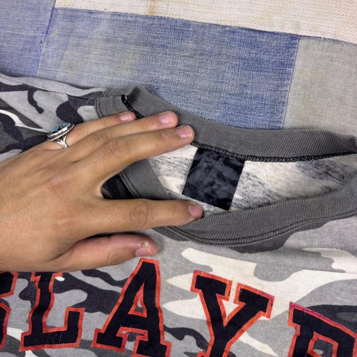 1999 Slayer 666 Death By Design Camo All Over Print Tee | Extra Large