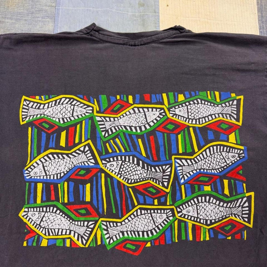 1990s Jane Altschuler Les Pompiers Palestiniens Art Tee | XL