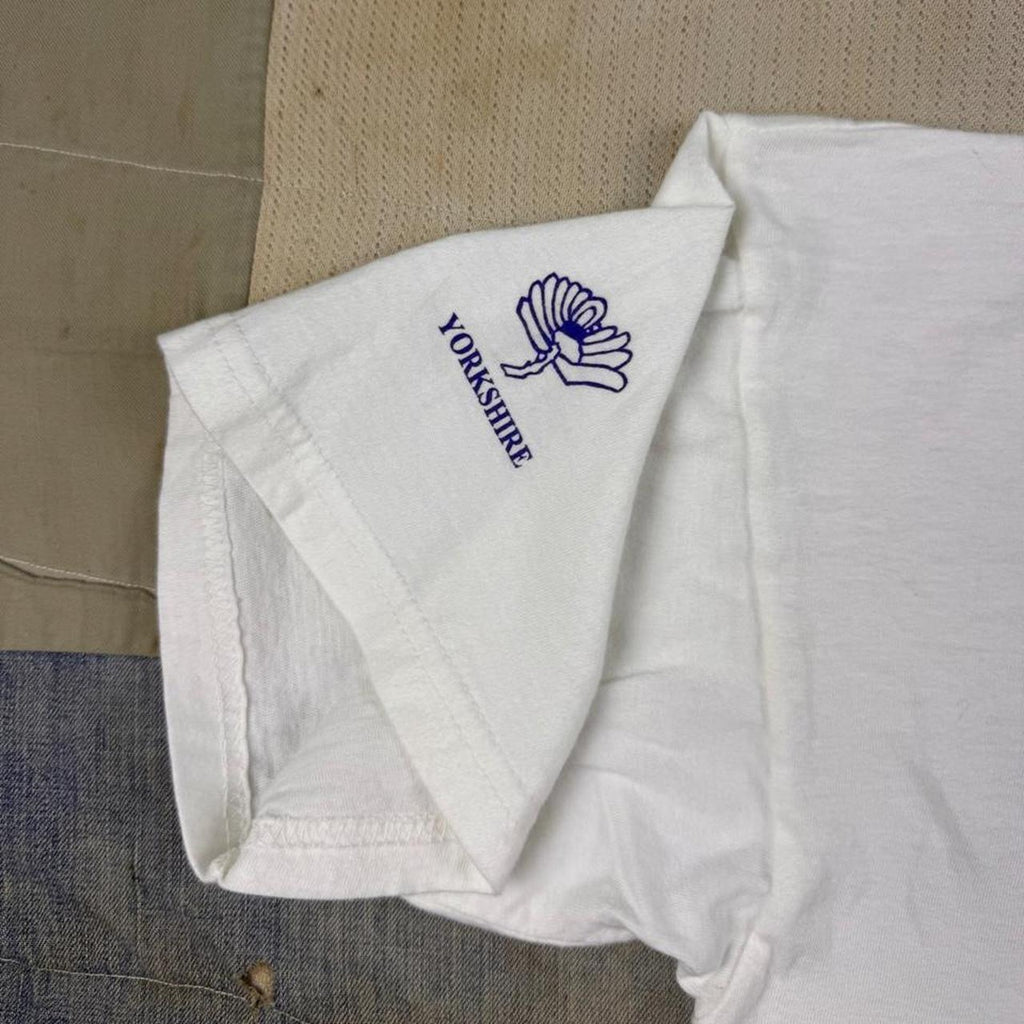 2001 The Ashes England Australia Cricket Headingley White Graphic Tee | Large