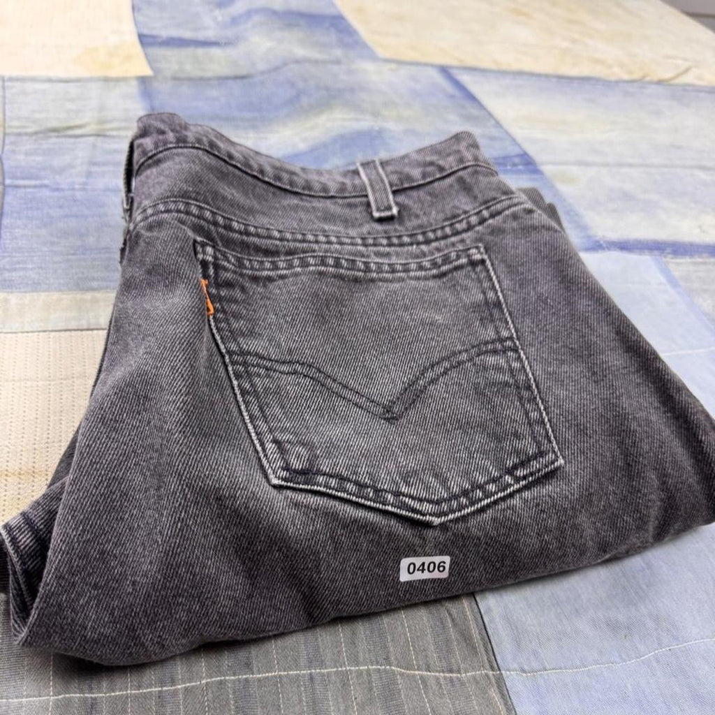 1990s Levi’s 505 Orange Tab Black Denim Jeans | 31x29