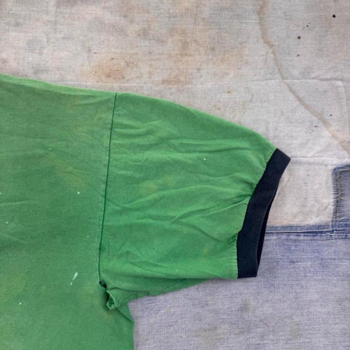 2000s Sonoma SK8 Tekno-Grind Green Distressed Skate Ringer Tee | Large
