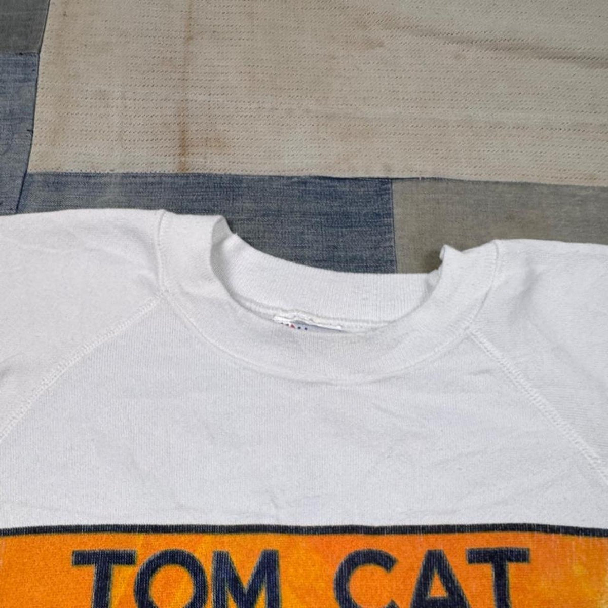 1990s Tom Cat Brand Cat Sweatshirt | L