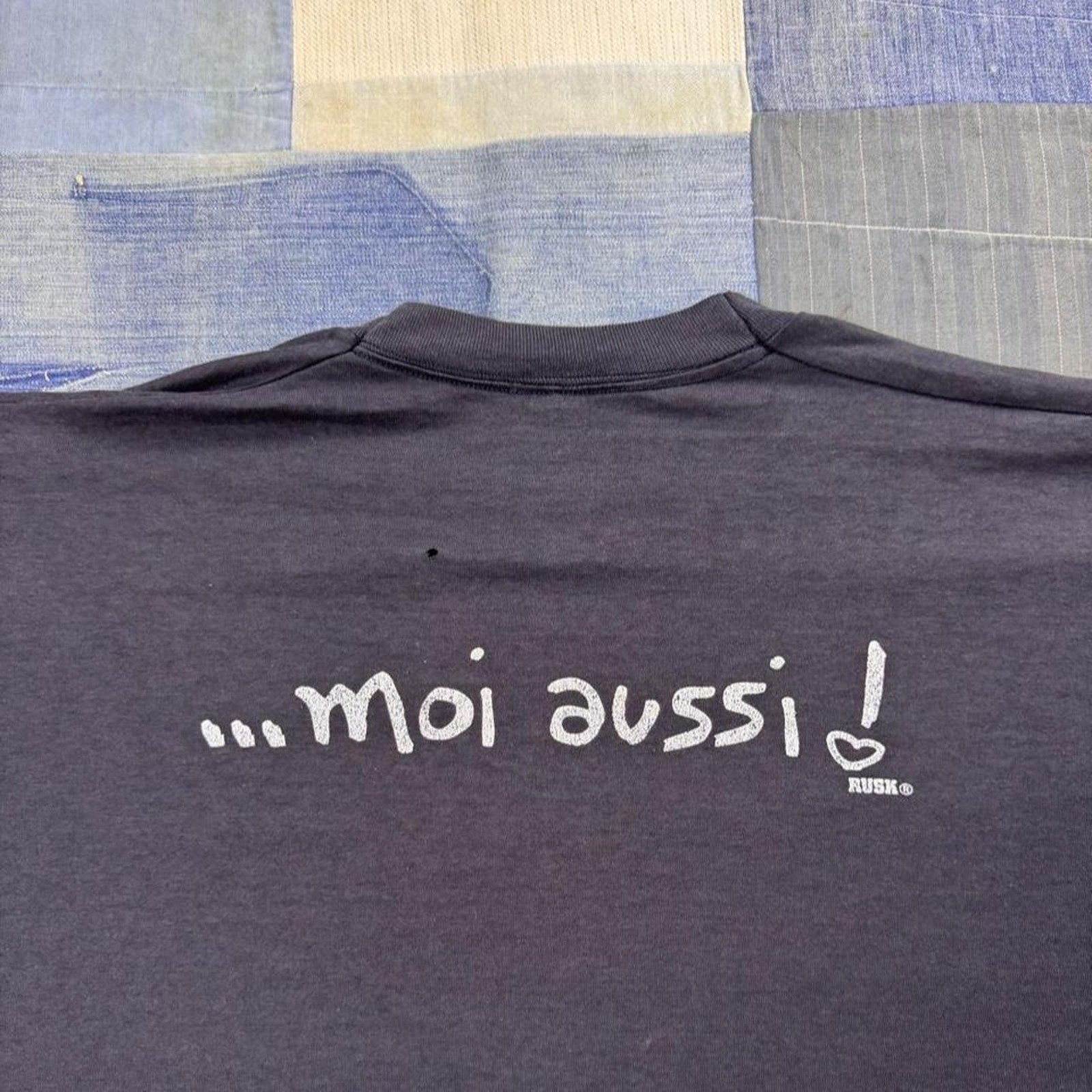 1990s French “Je T’aime… Moi Aussi!” Double-Sided Tee | XL
