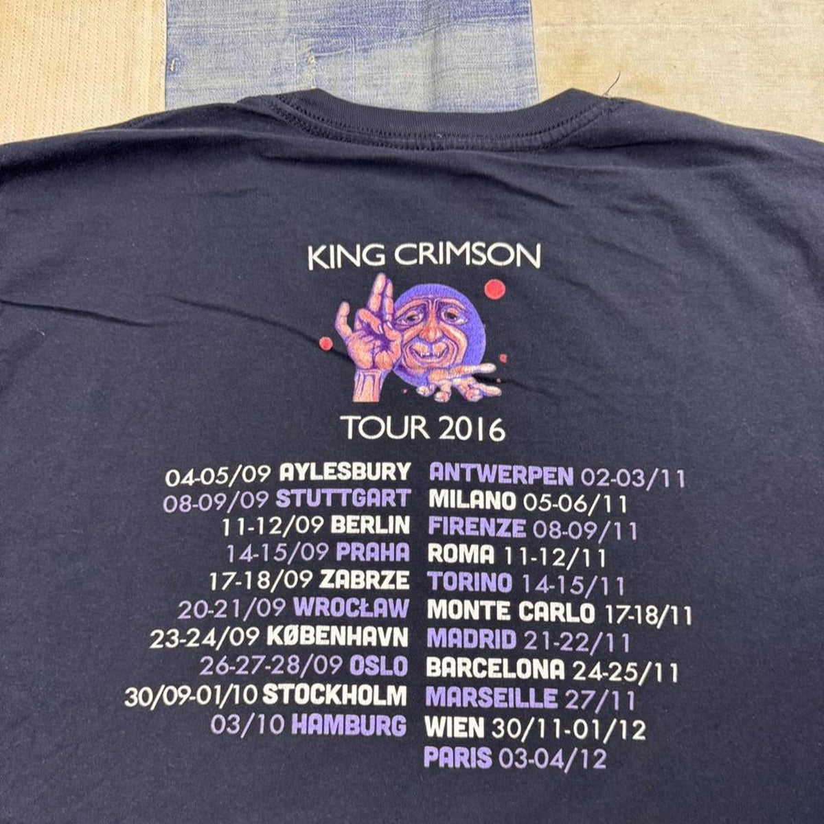 2016 King Crimson European Tour Band Tee | XL
