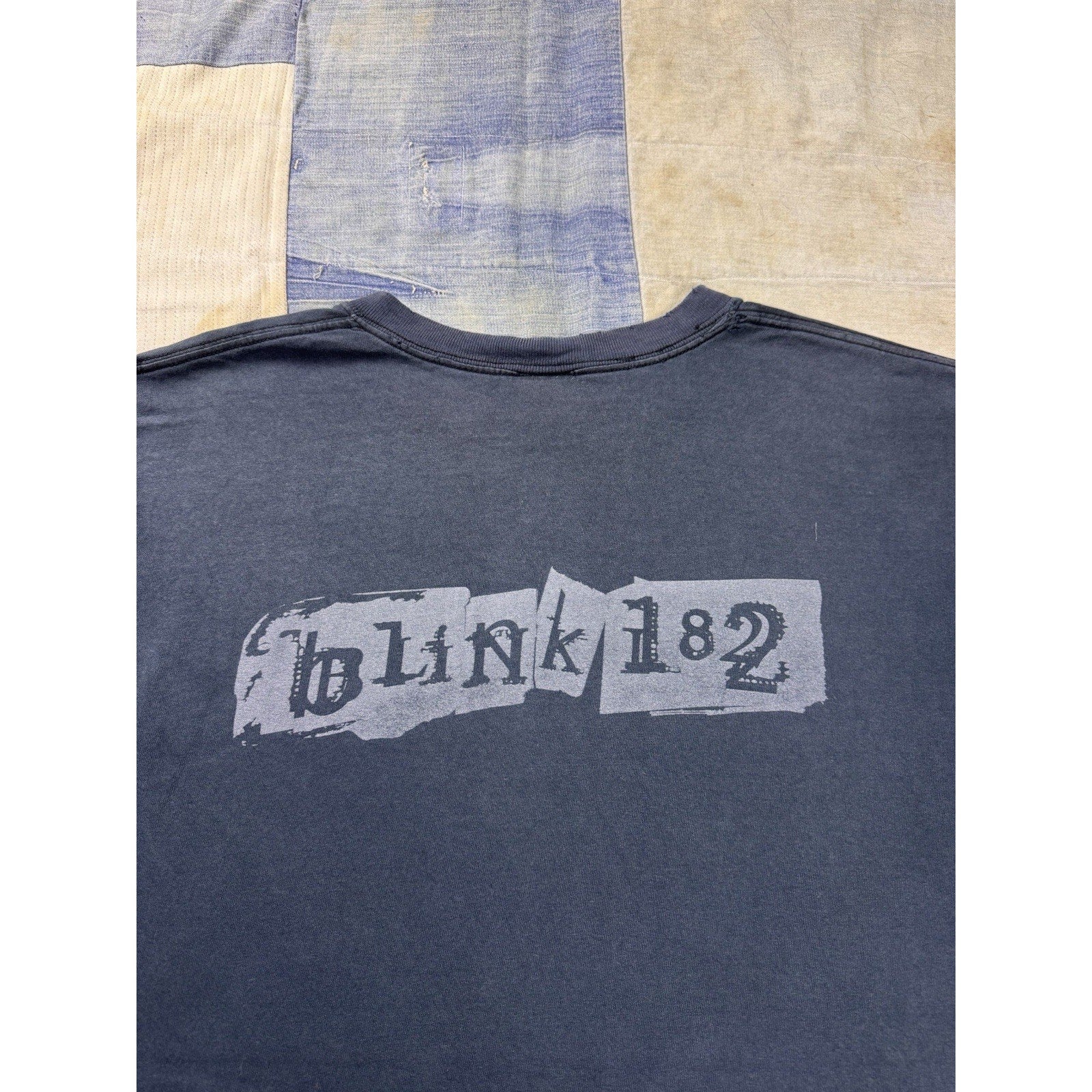 Blink-182 Band Photo Double Sided T Shirt Anvil Pop Punk Rock Tee Large
