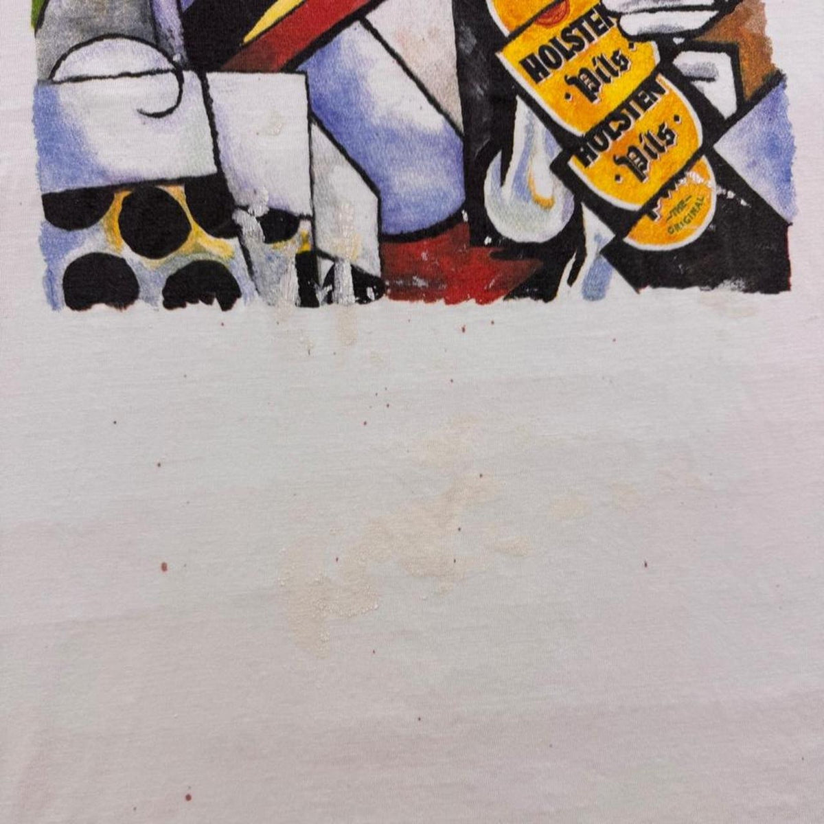 1990s Holsten Pils Cubist Beer Art Graphic Tee | XL