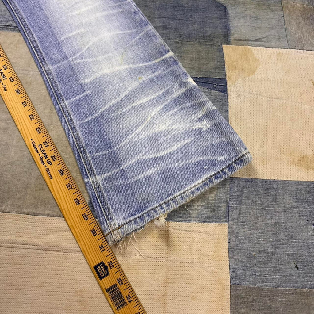 2000s Mudd blue acid wash flare jeans | 30x31