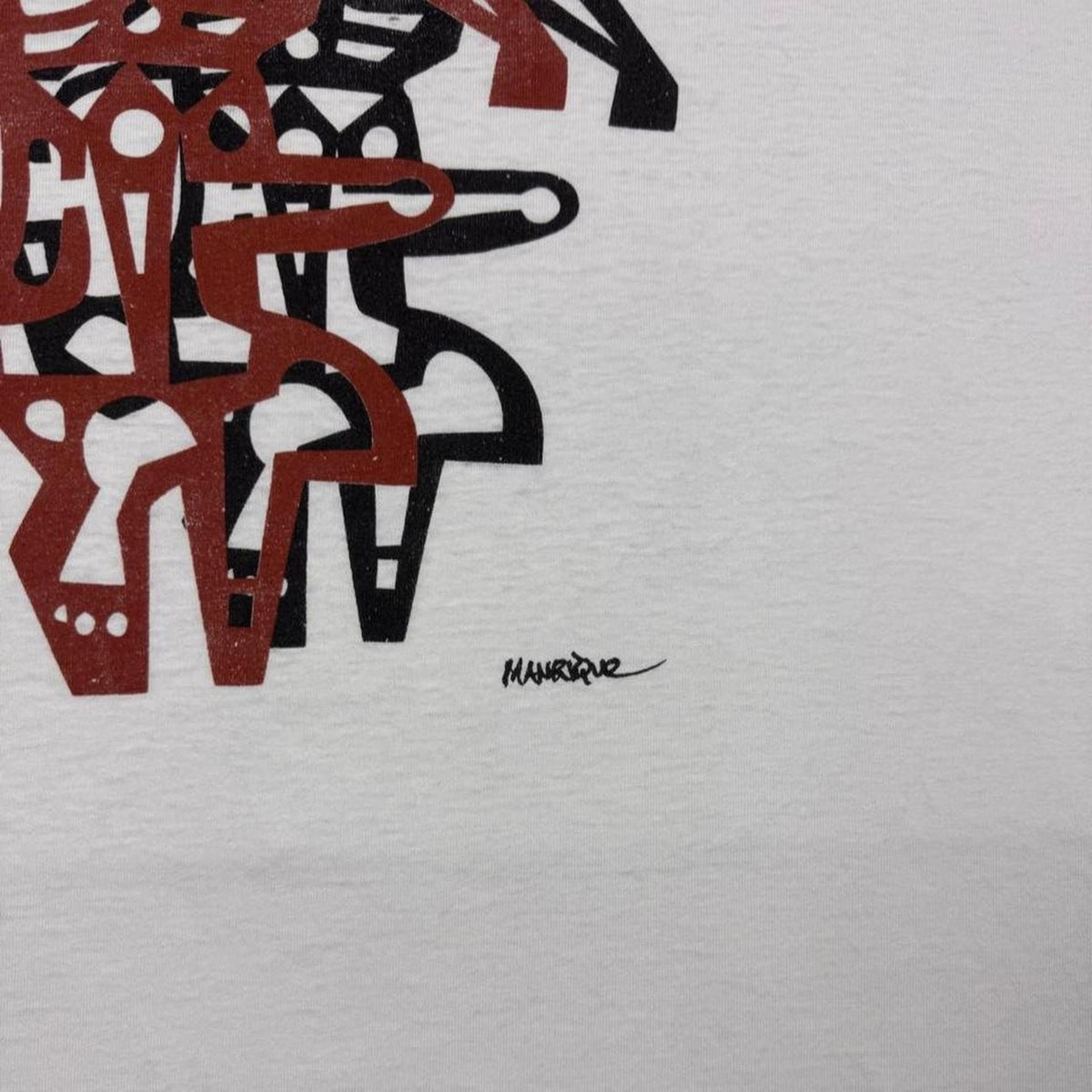 1990s Manrique Abstract Art Tee | XL