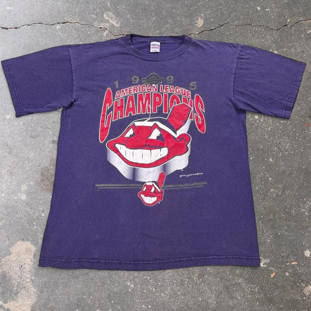 1995 Cleveland Indians American League Champions World Series Tee | XL