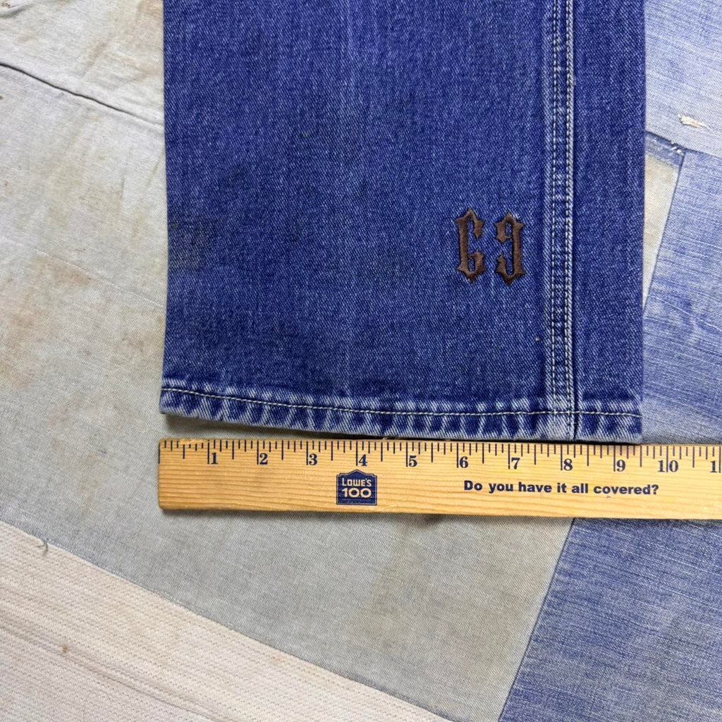 2000s Players69 Embroidered Baggy Denim Jeans | 32x34