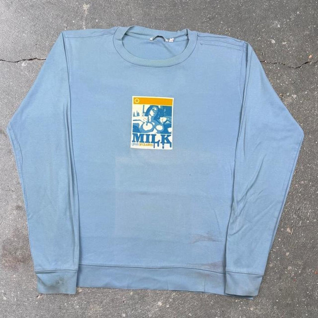 2000s GSUS Sindustries “Milk” Graphic Crewneck Sweatshirt | Extra Large
