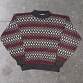 1990s McGregor Geometric Pattern Knit Sweater | Large