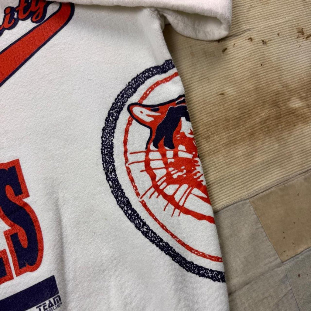 1990s Auburn University Tigers Wraparound Graphic Crewneck Sweatshirt | Large
