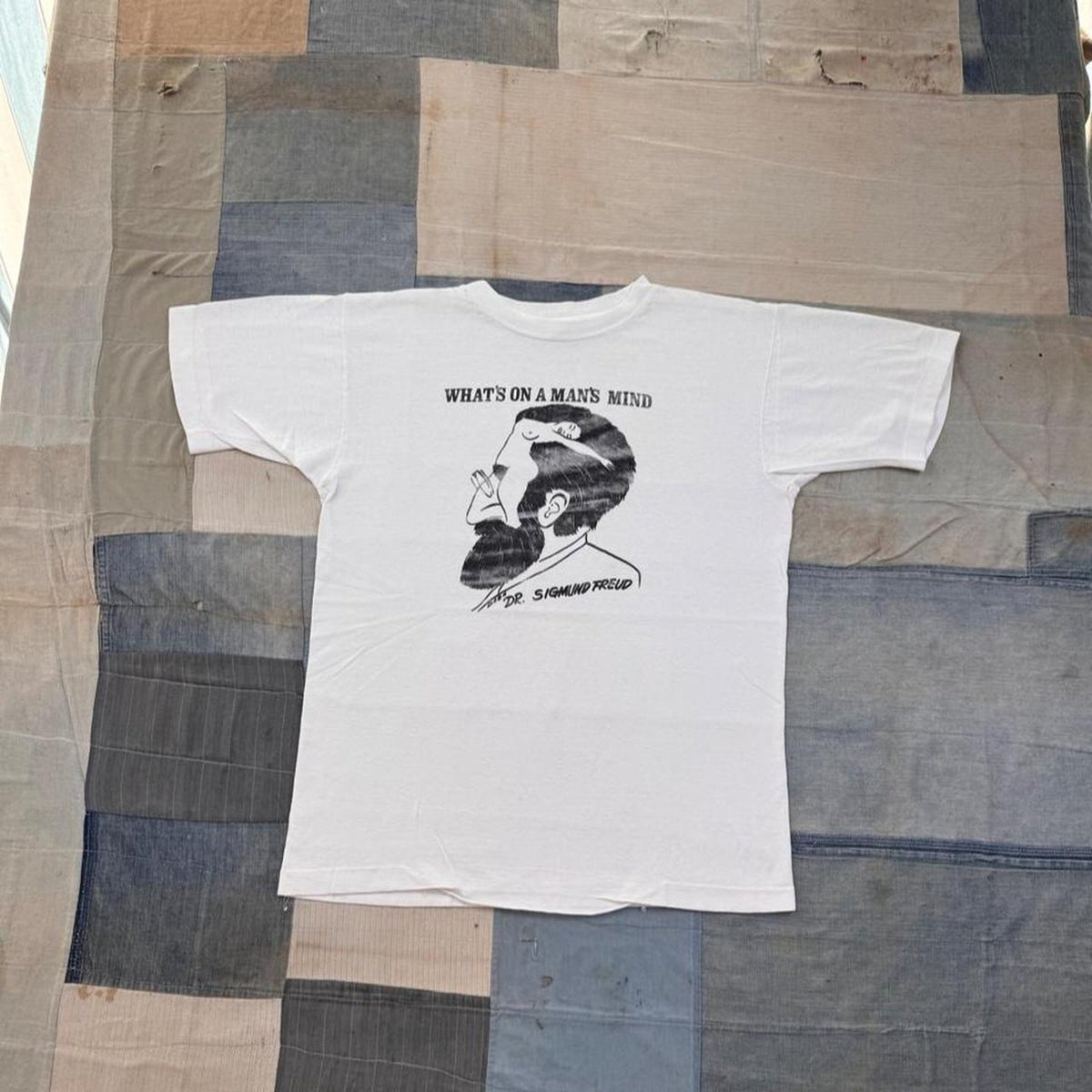 1990s What's On A Man's Mind Freud Illusion Tee | L