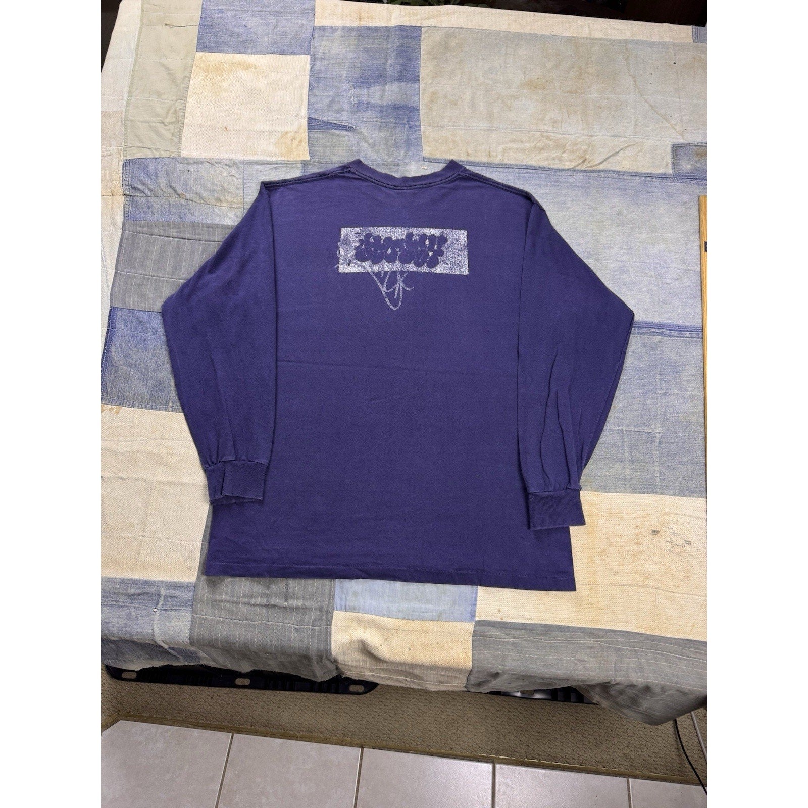 1990s Stussy Graffiti Long Sleeve Tee | Large