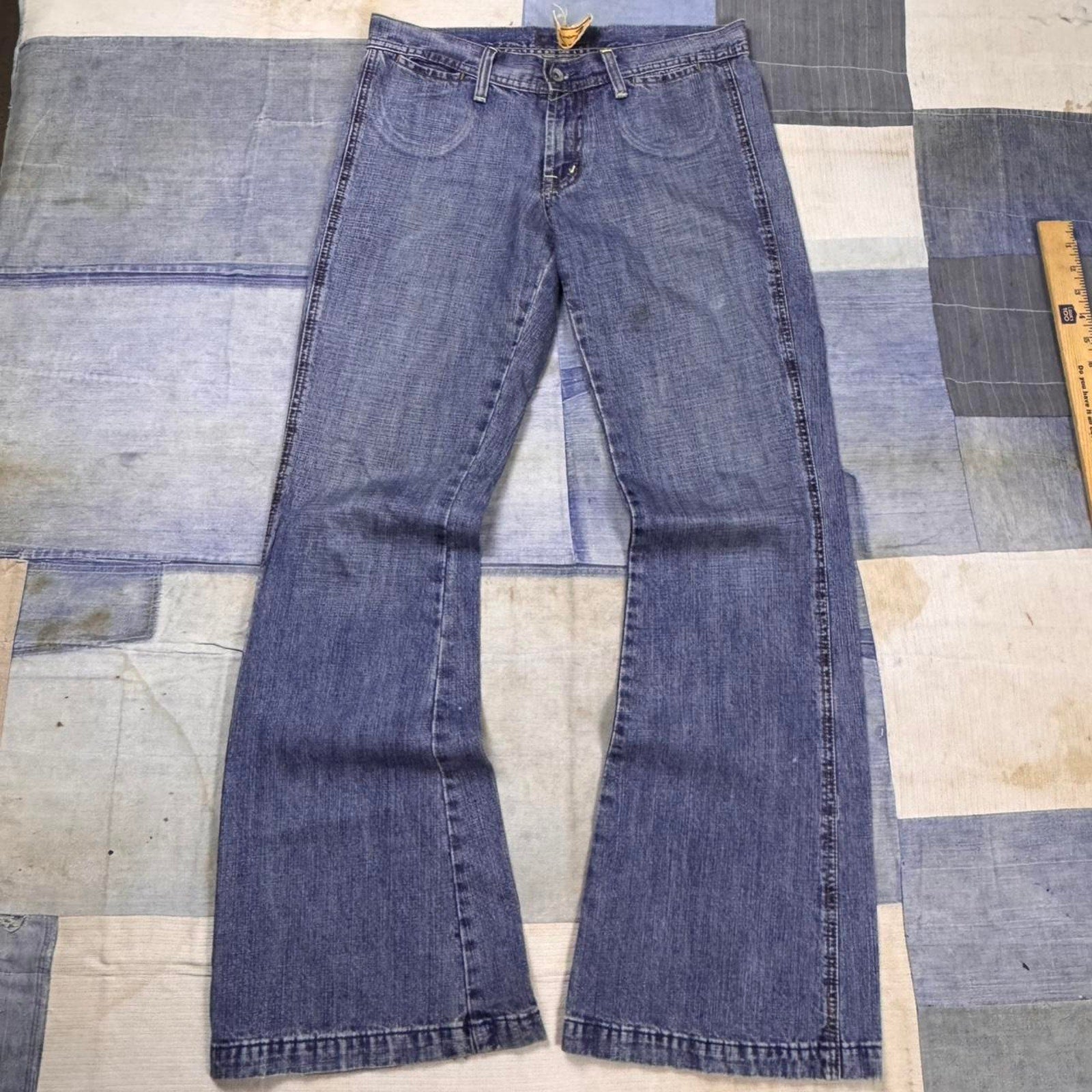 2000s Seven 7 Flared blue jeans | 32x32.5
