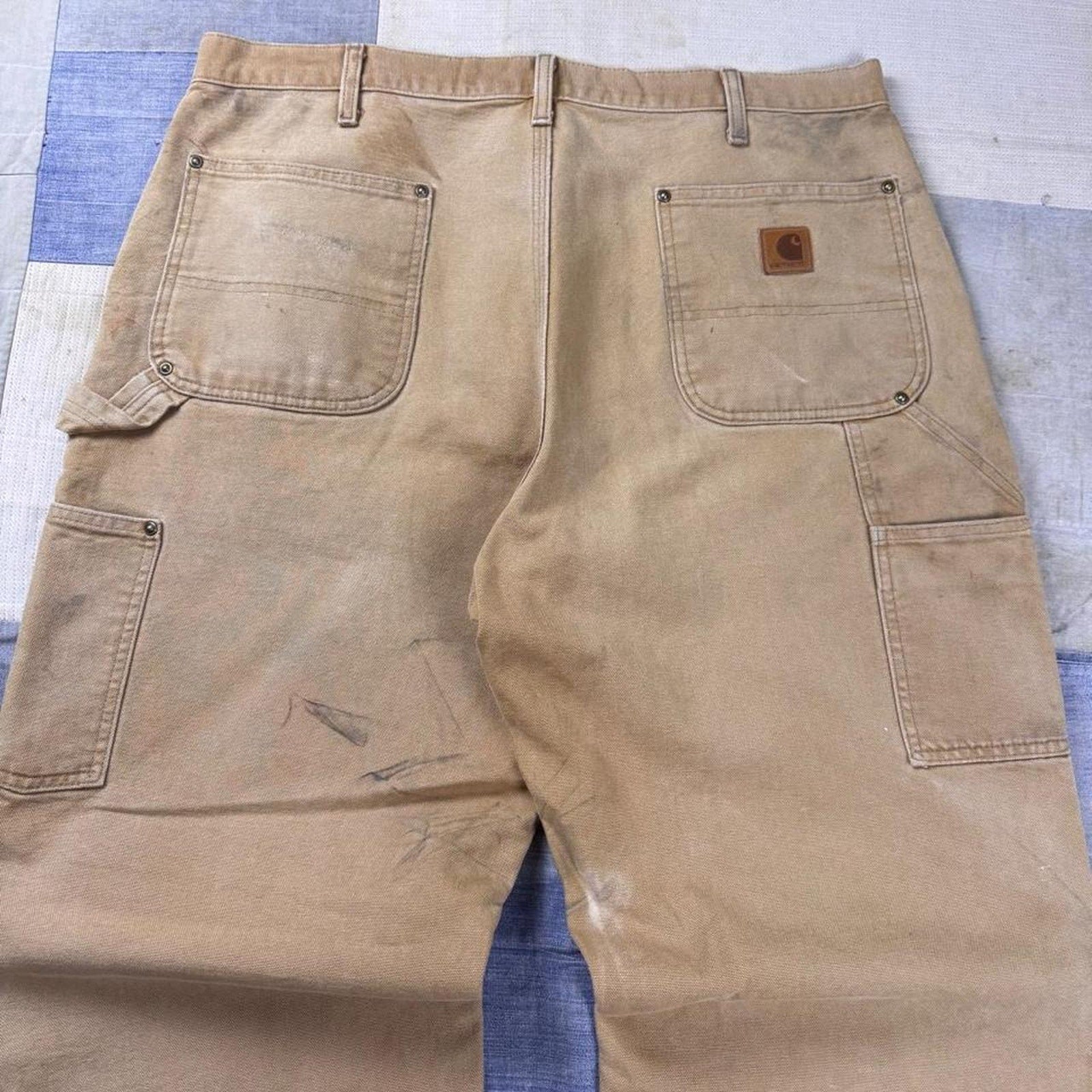2000s Carhartt Brown Duck Double Knee Carpenter Pants | 36x31