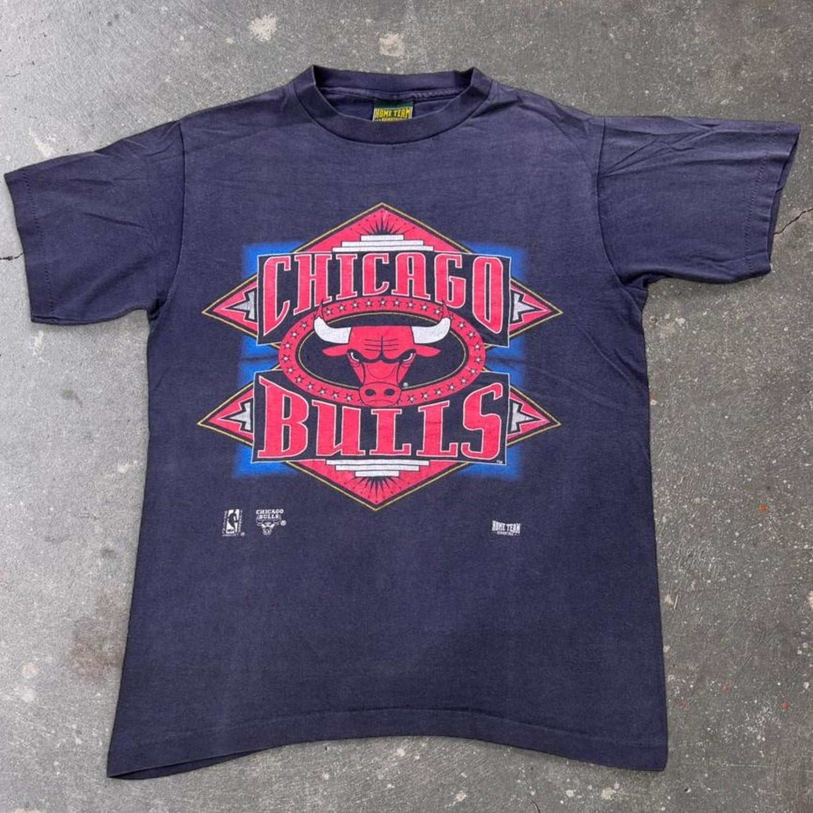 1990s Chicago Bulls Big Logo Home Team Advantage Tee | Medium