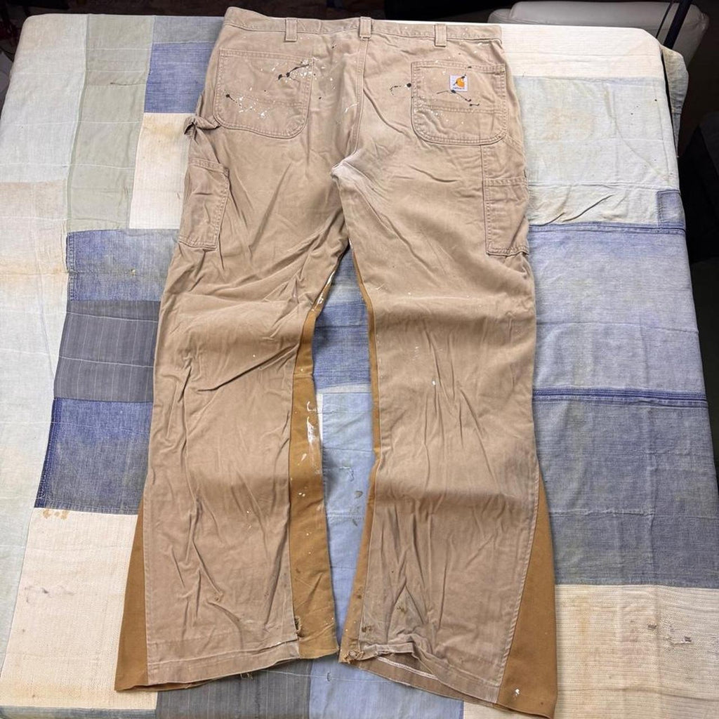 2000s Carhartt Paint Splatter Carpenter Work Pants | 40x34