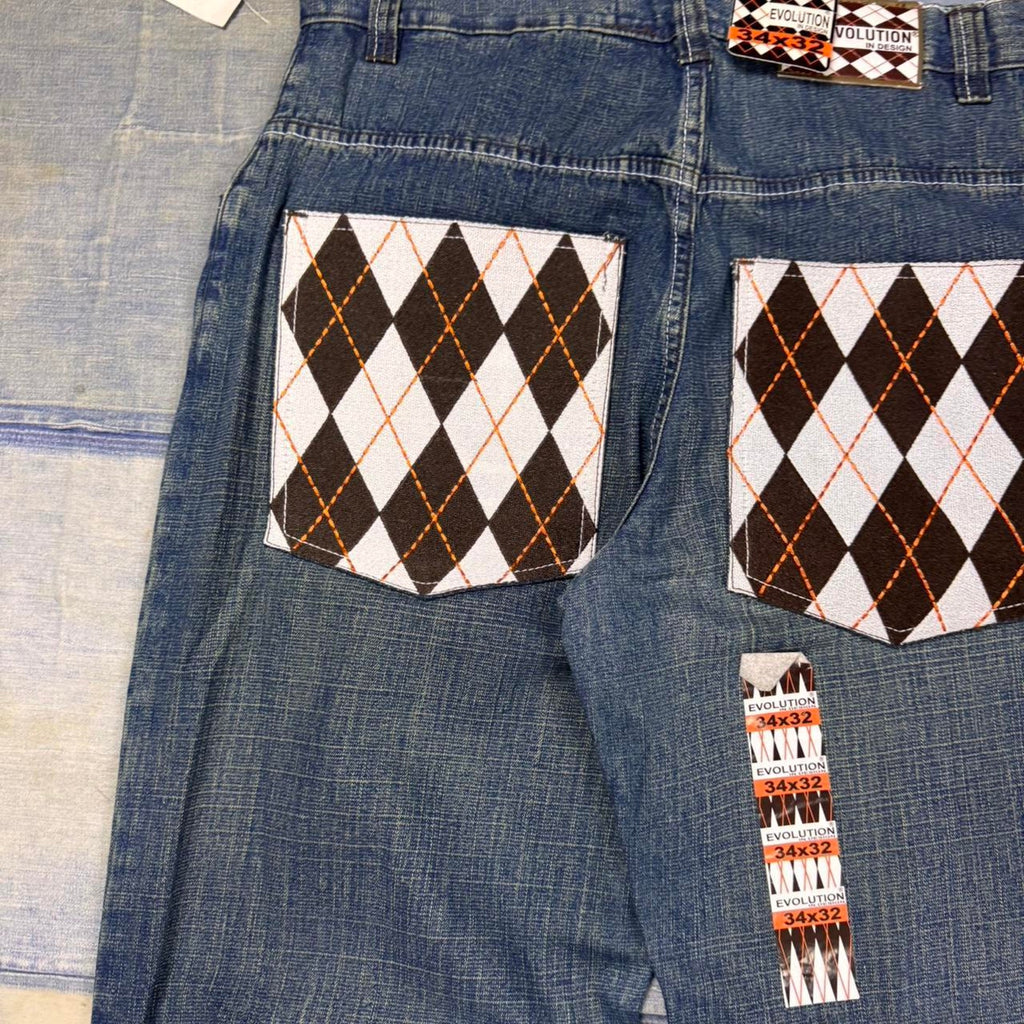 2000s Deadstock evolution design jeans | 34x32