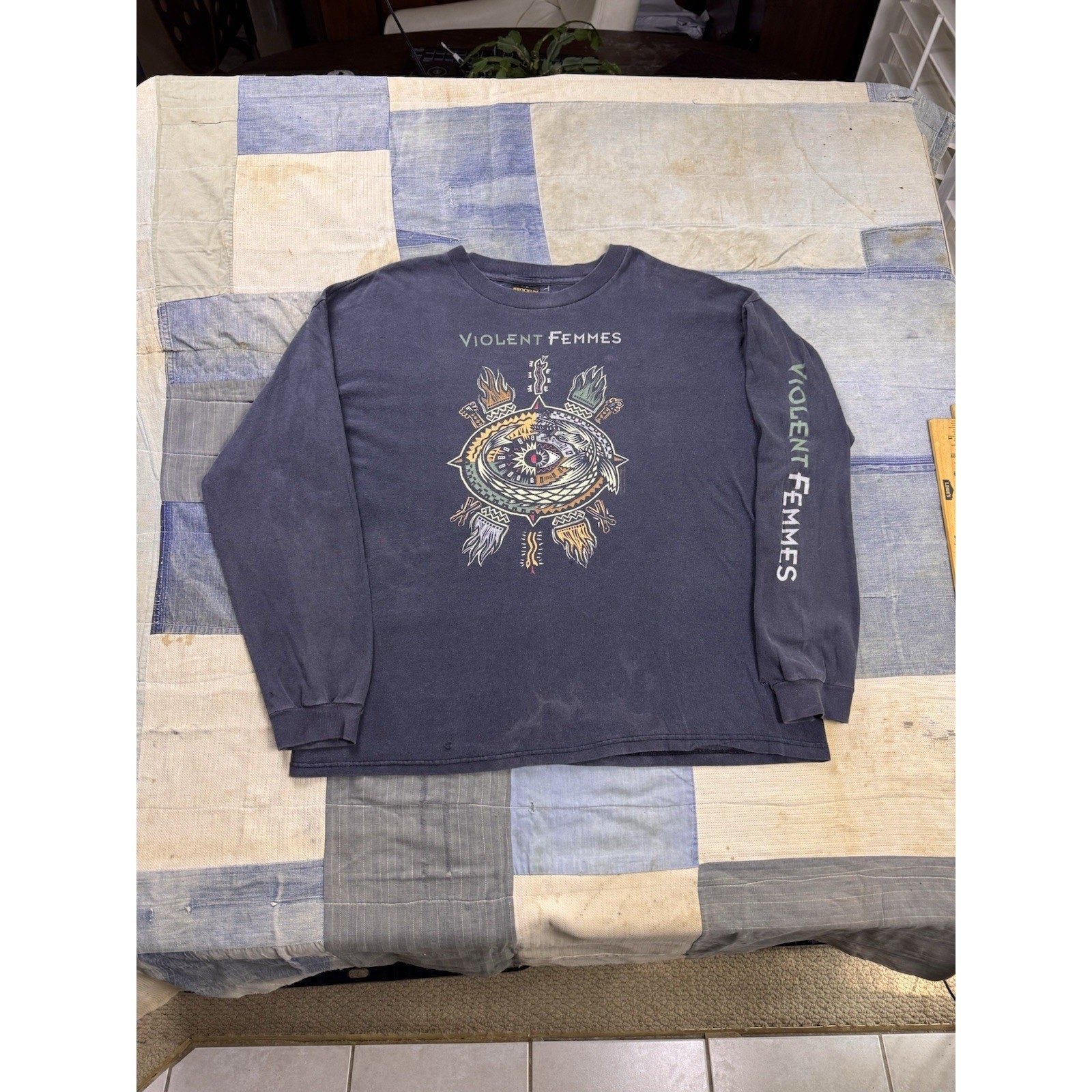 Vintage 1994 Violent Femmes Tour Long Sleeve Tshirt Size Xl