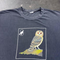 Vintage 90s International Birdwatching Center Owl Graphic Tee | XL