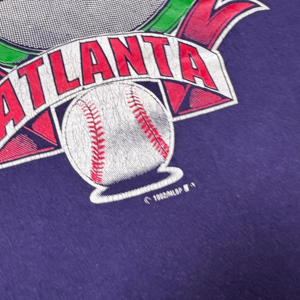 1992 Atlanta Braves National League Baseball Graphic T Shirt | XXL