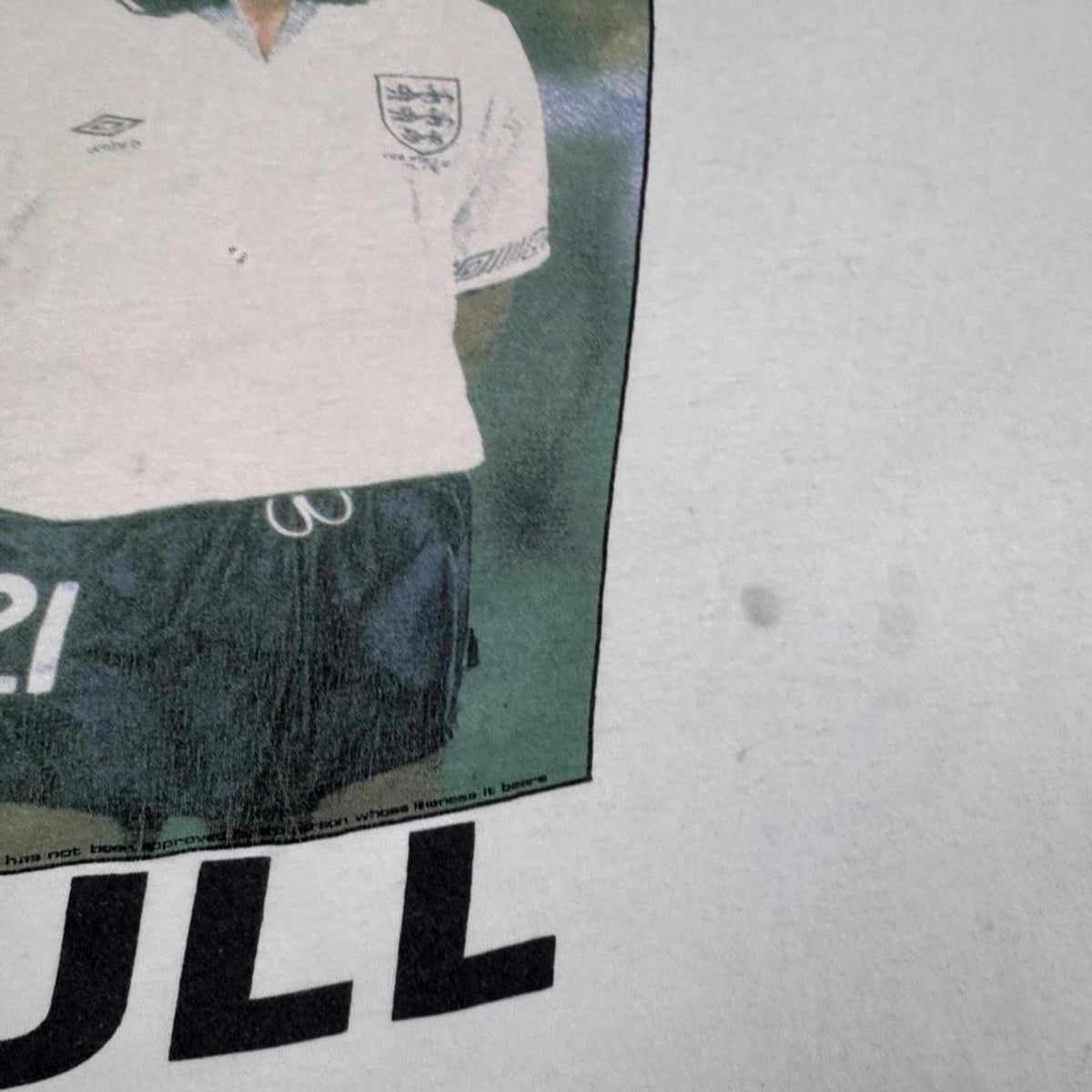 1990s Raging Bull England Footballer Novelty Tee | 2XL