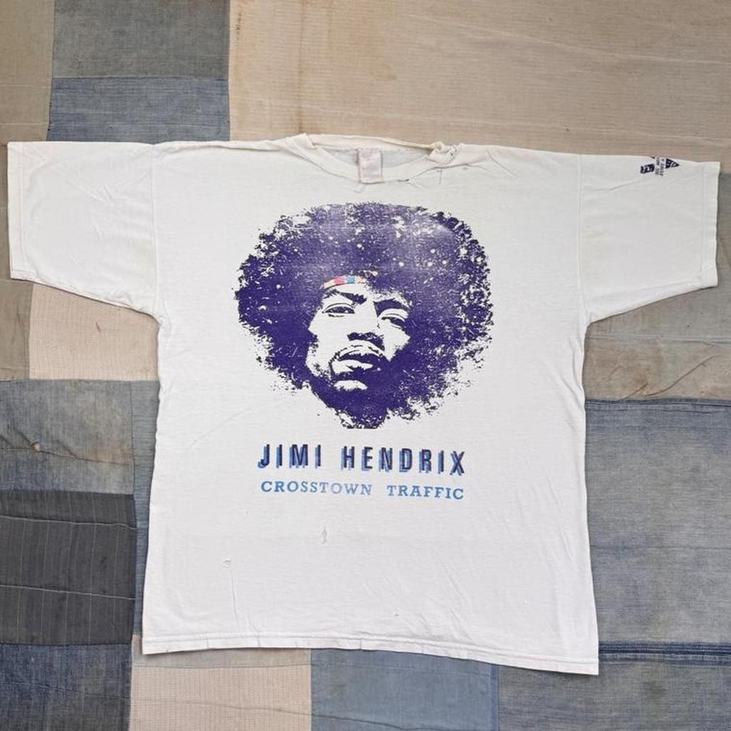 1990s Jimi Hendrix Crosstown Traffic Band Graphic Tee | Medium