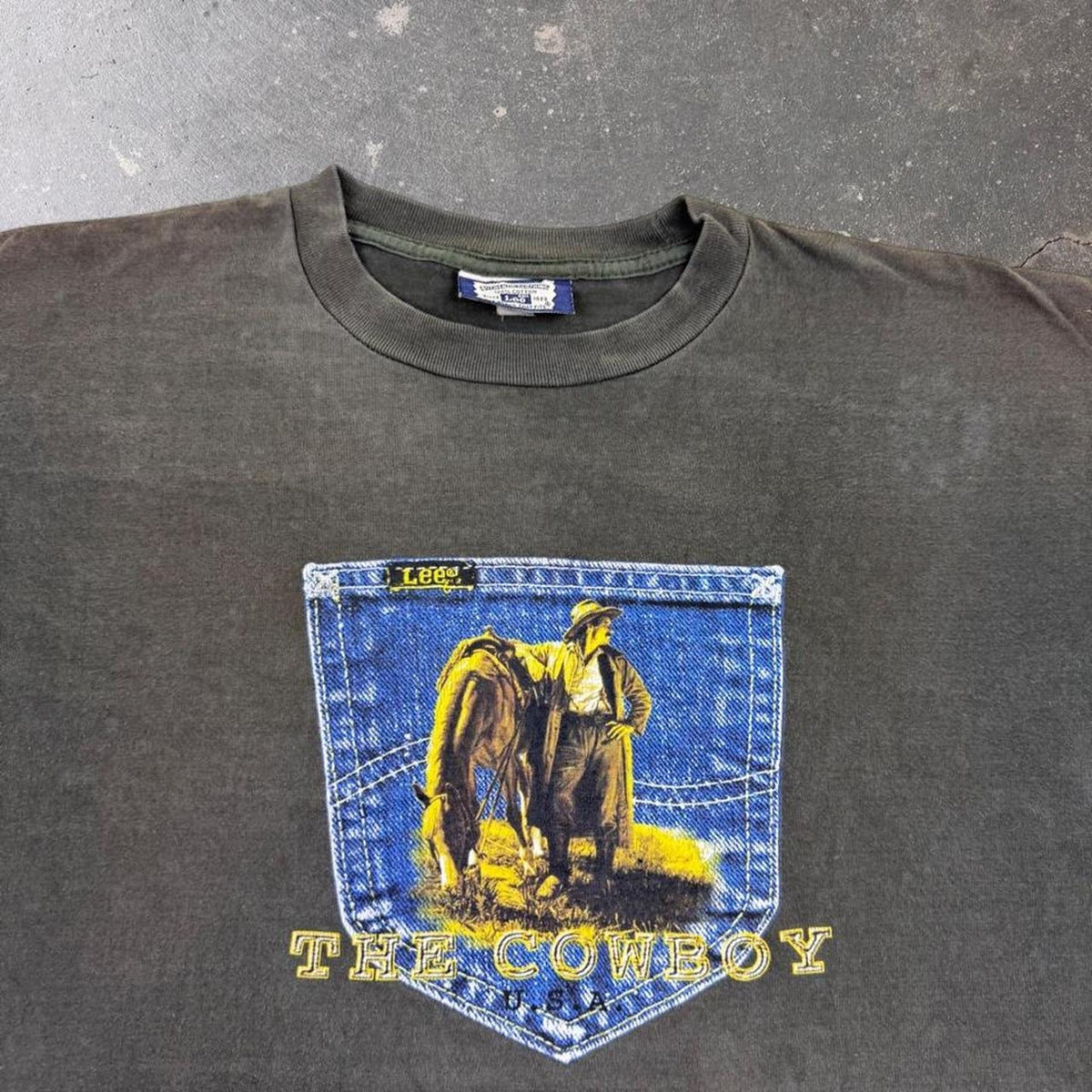 1990s Lee The Cowboy Horse Graphic Tee | Extra Large