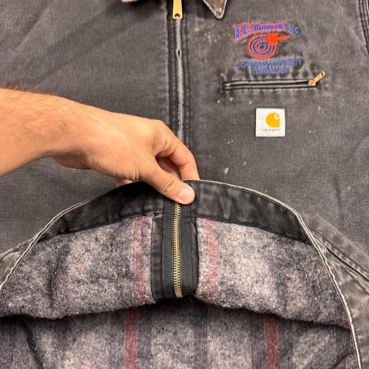 2000s Carhartt Detroit Blanket Lined Jacket | 2XL