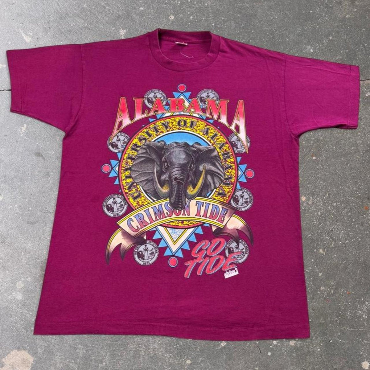 1990s Alabama Crimson Tide Elephant Graphic Tee | XL