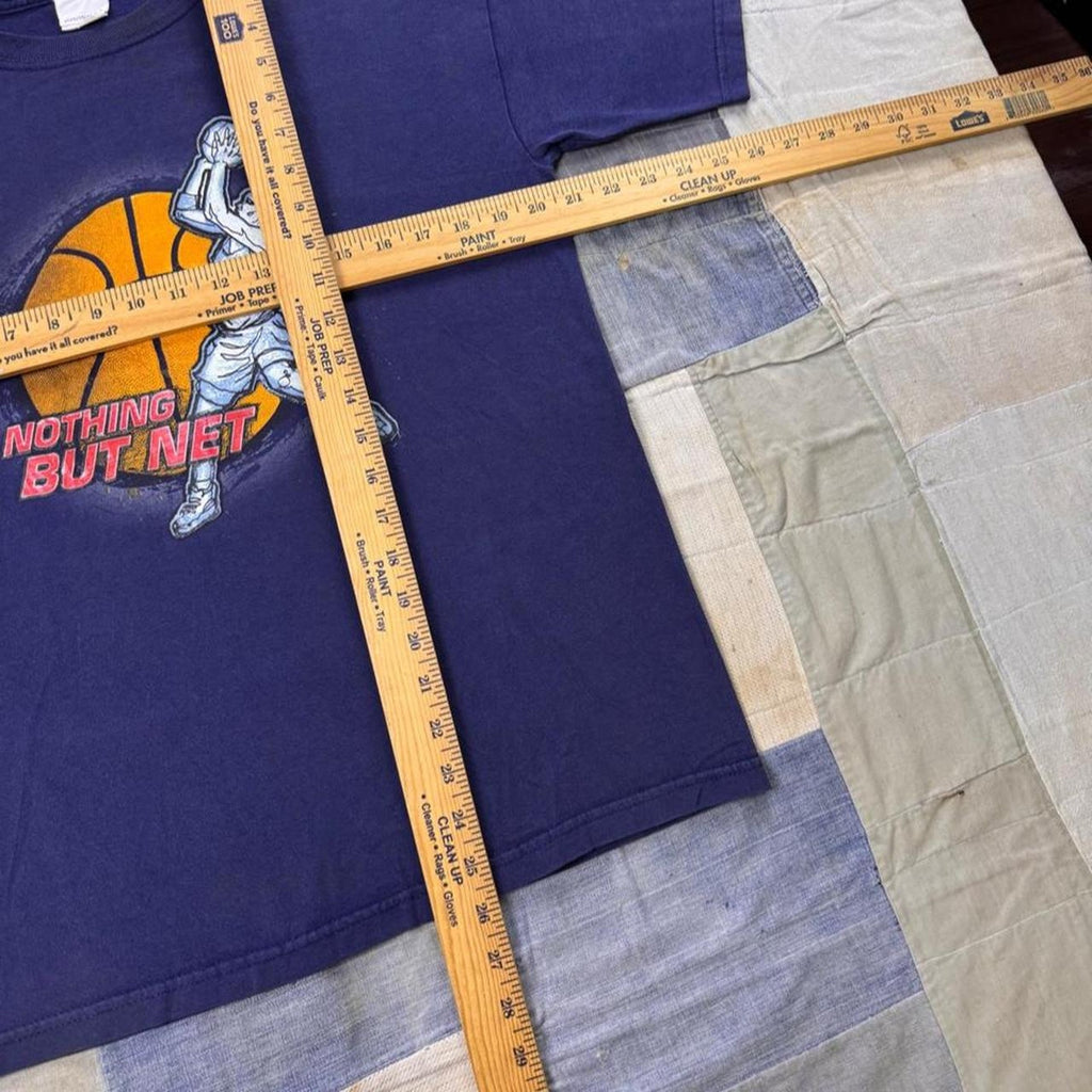2000s Nothing But Net Basketball Graphic Tee | XL