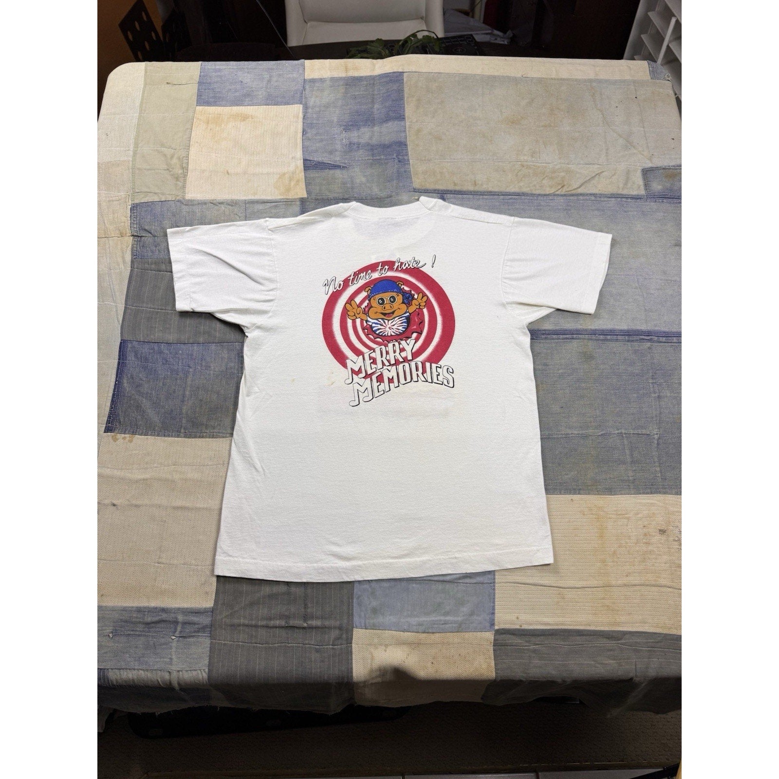 90s Warner Bros Looney Tunes Grateful Dead Parking Lot Boot T Shirt Sz L Rare