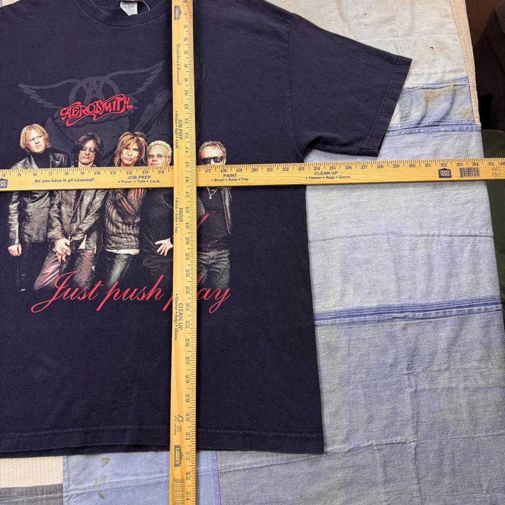 2004 Aerosmith Just Push Play World Tour Tee | Large