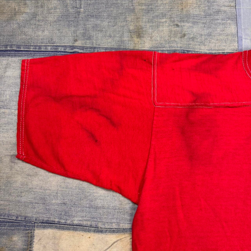 1970s Red blank Soffe tee | XL