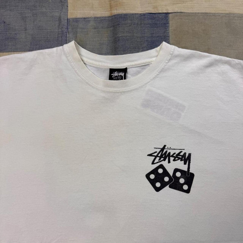 1990s Stüssy Dice Double-Sided Graphic Tee | XL