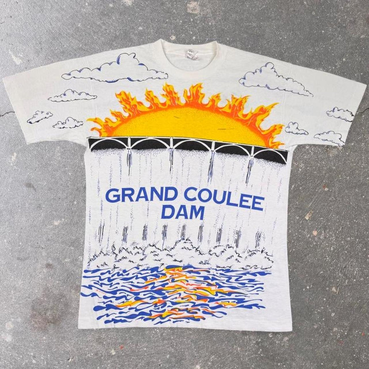 1990s Grand Coulee Dam Laser Light Show Tee | L