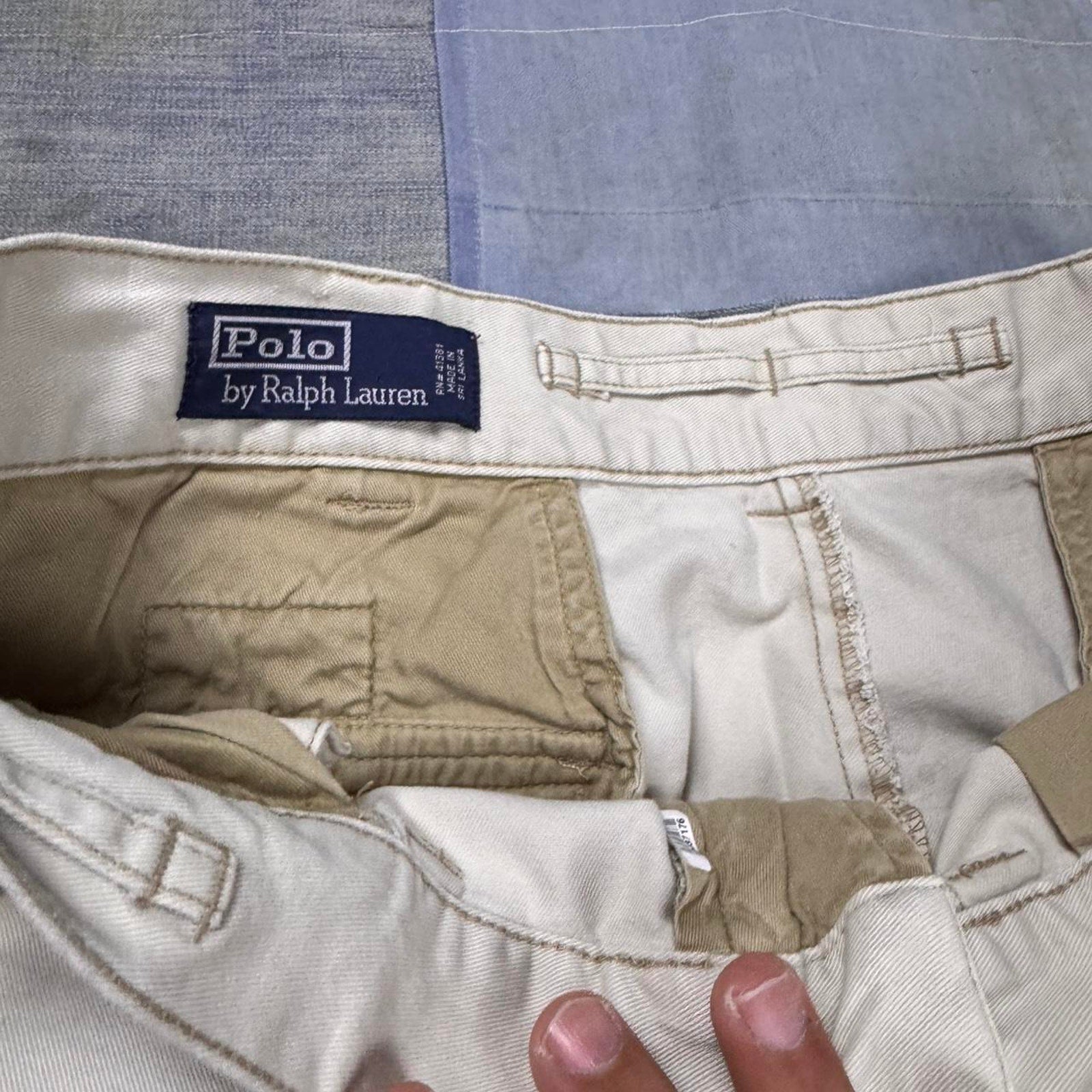 1990s Polo Ralph Lauren cream cargo pants | 32x32