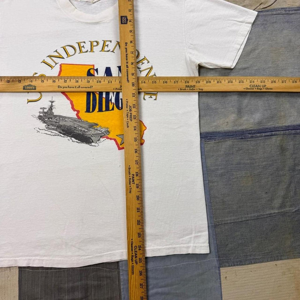 1980s USS Independence San Diego Aircraft Carrier Tee | Medium