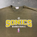 2000s Seattle SuperSonics Champion Basketball Tee | Large