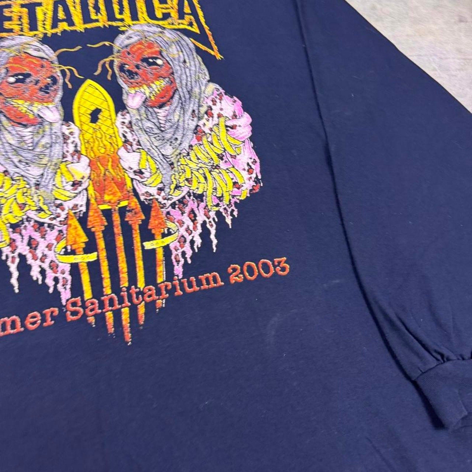 Metallica Summer Sanitarium 2003 long sleeve shirt XXL
