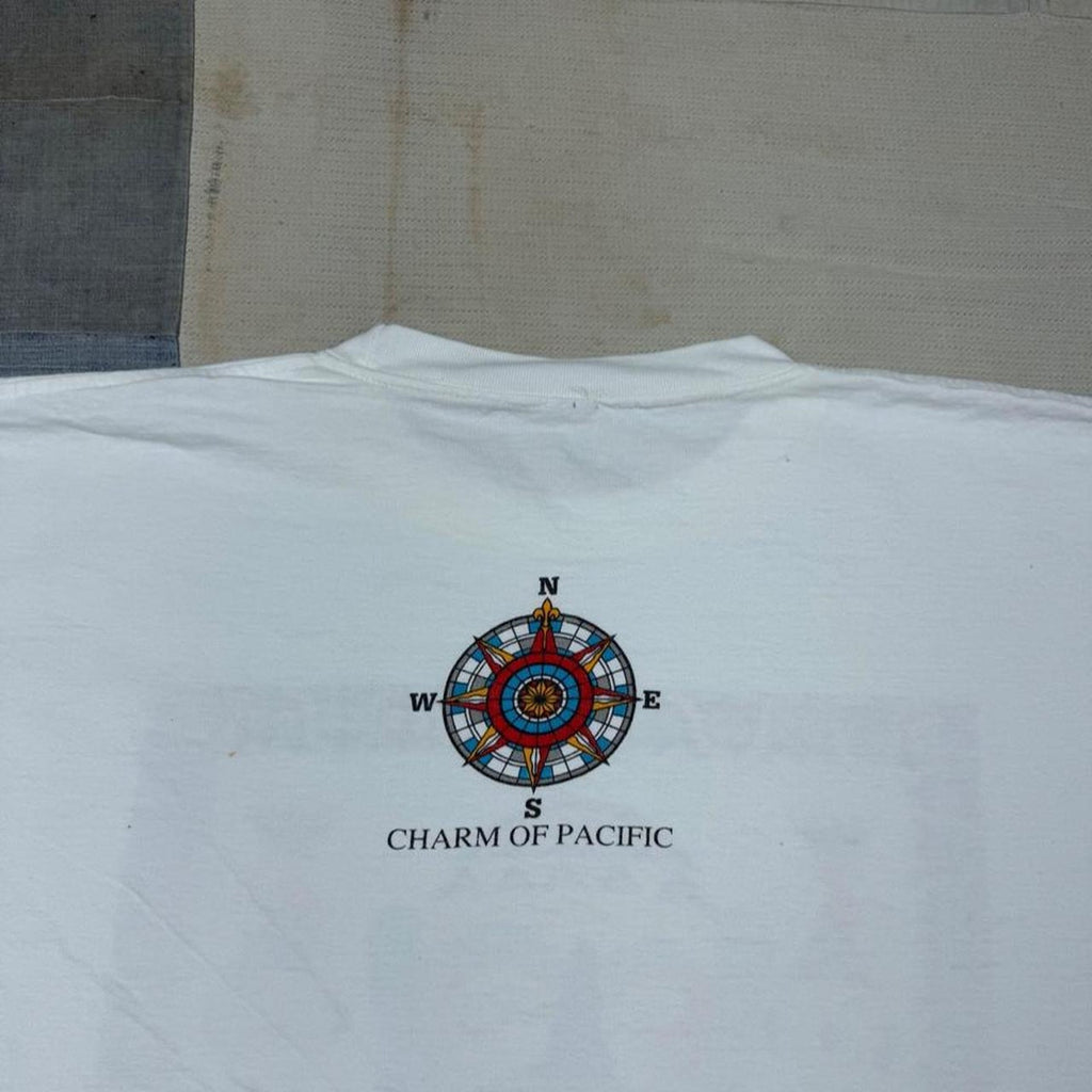 1990s Tribal Mask Art Graphic Tee | L