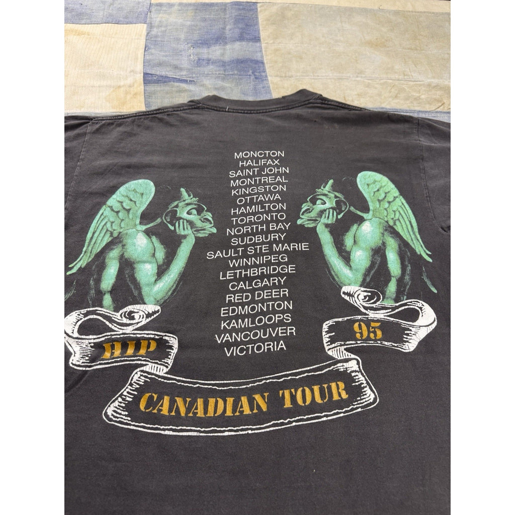 Vintage 1995 The Tragically Hip Canadian Tour Brockum Band T Shirt USA Made XL
