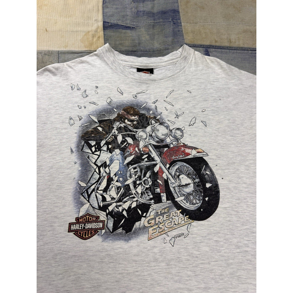 Vintage 1996 Harley Davidson 30th Anniversary Great Escape T Shirt USA XL